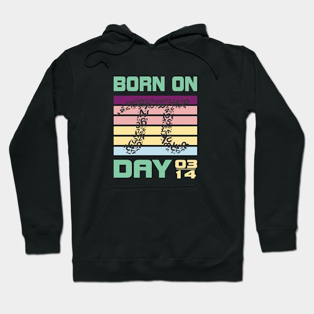 PI Day Born on PI day Hoodie by A Zee Marketing